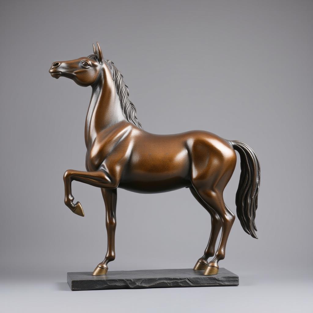 bronze sculpture of a horse