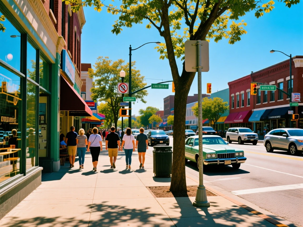 iphone snapshot of a street