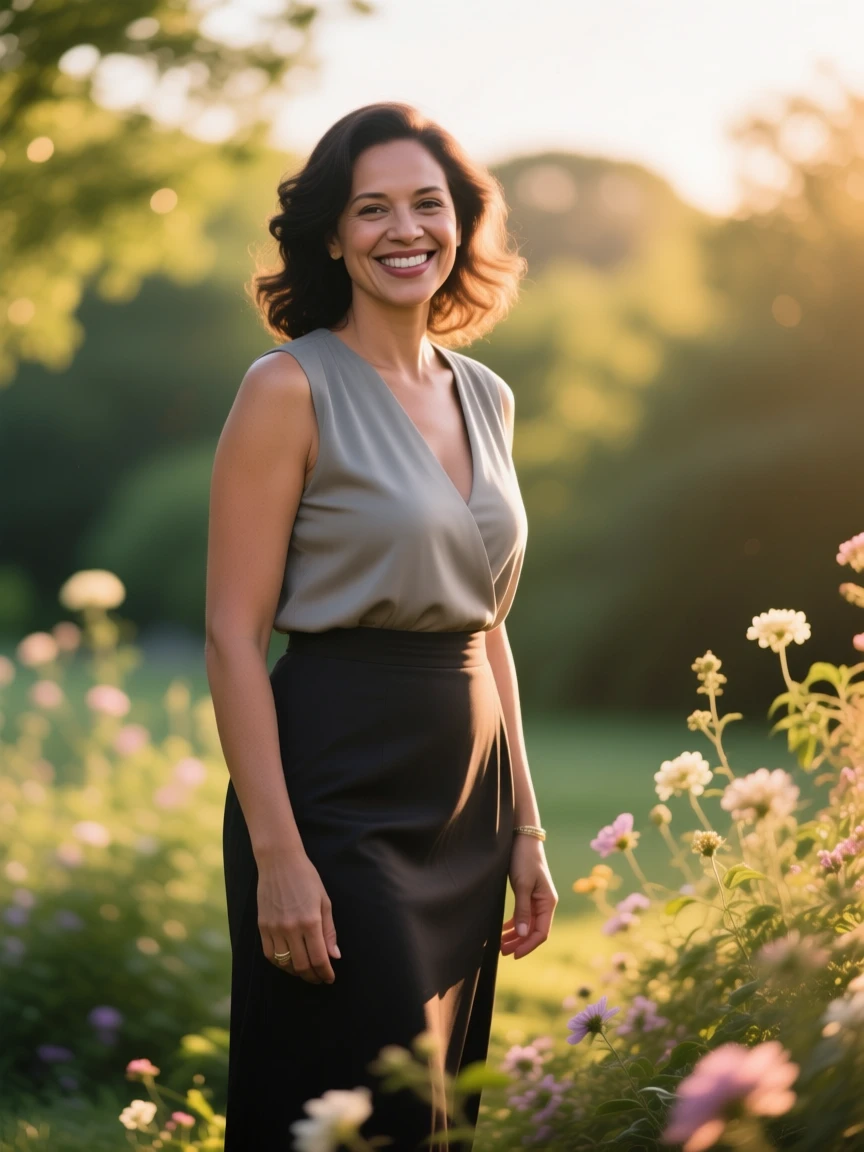 full-body portrait photo of a woman