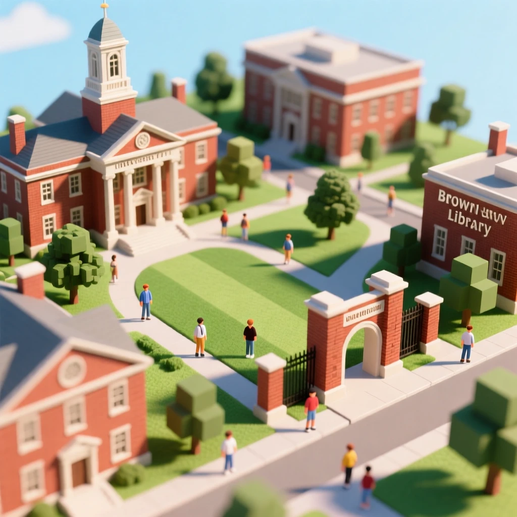 isometric model of Brown University