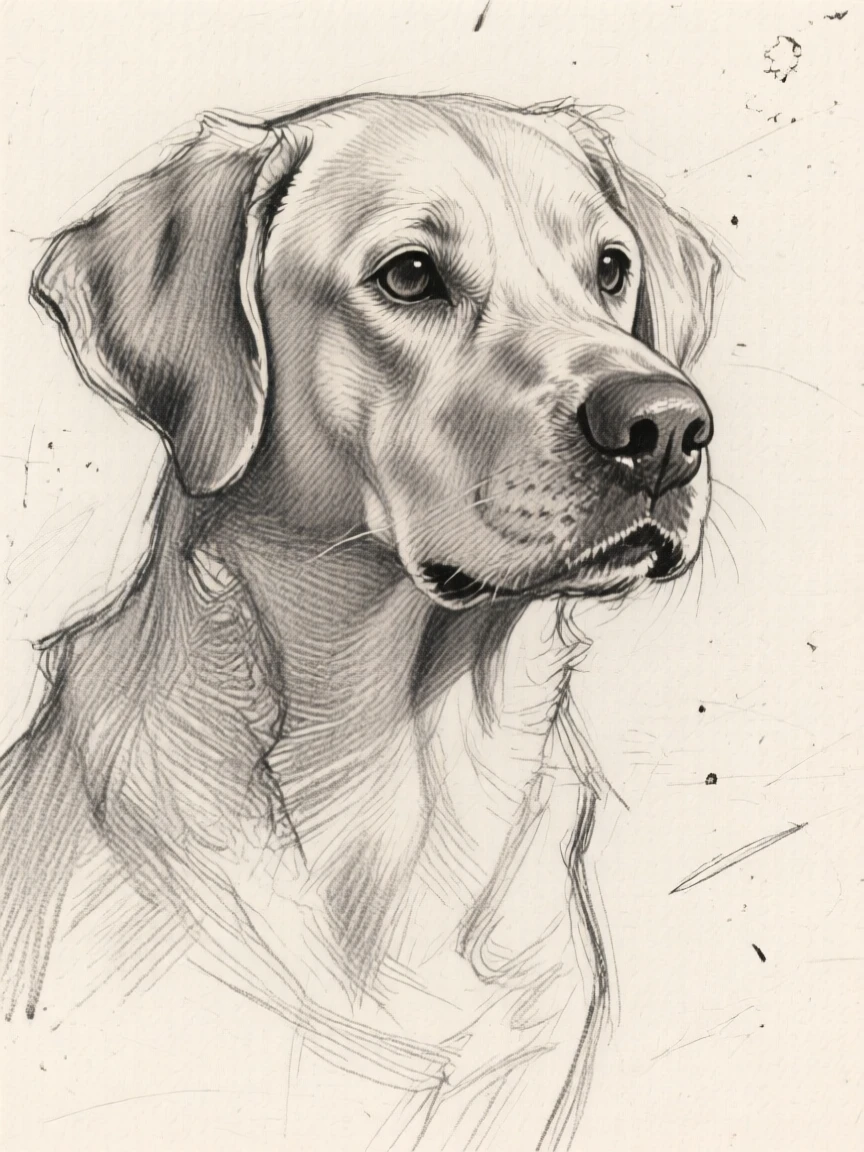 A dog.