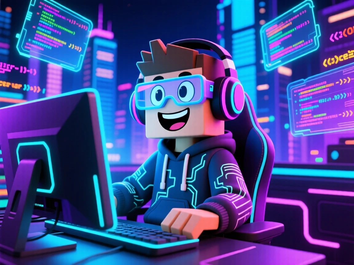 make a hacker thumbnail where the hacker looks happy
in roblox