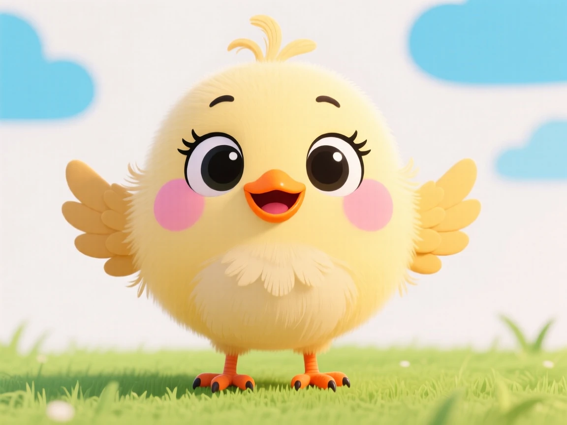 A cute baby bird