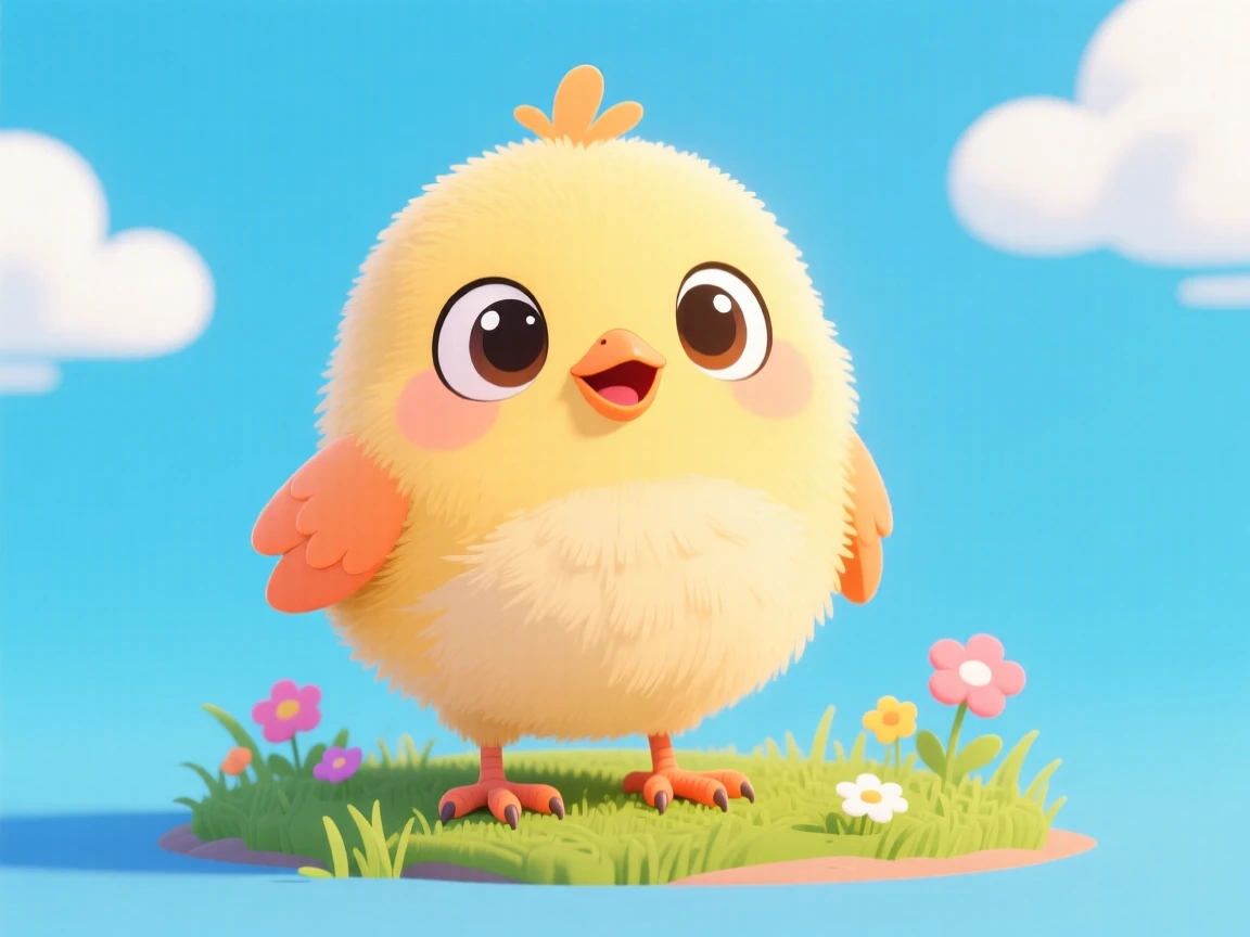 A cute baby bird