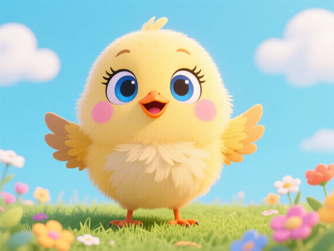 A cute baby bird