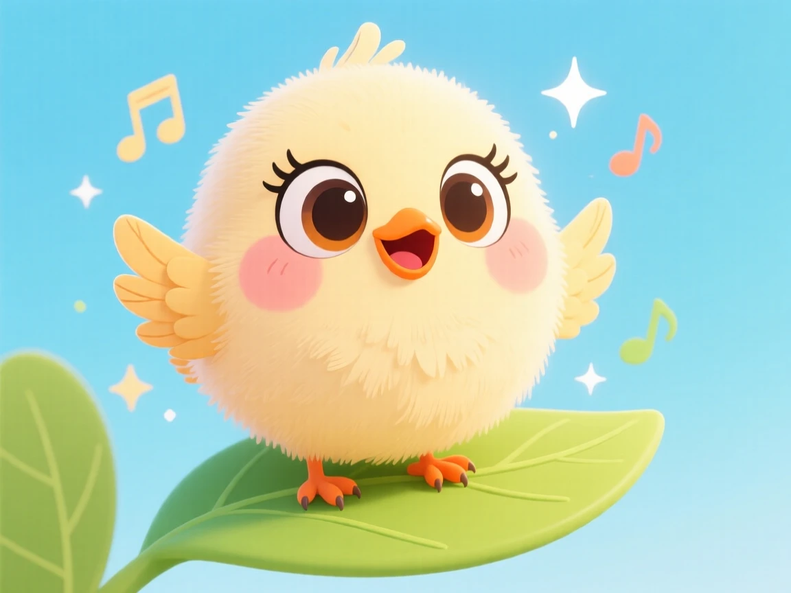 A cute baby bird