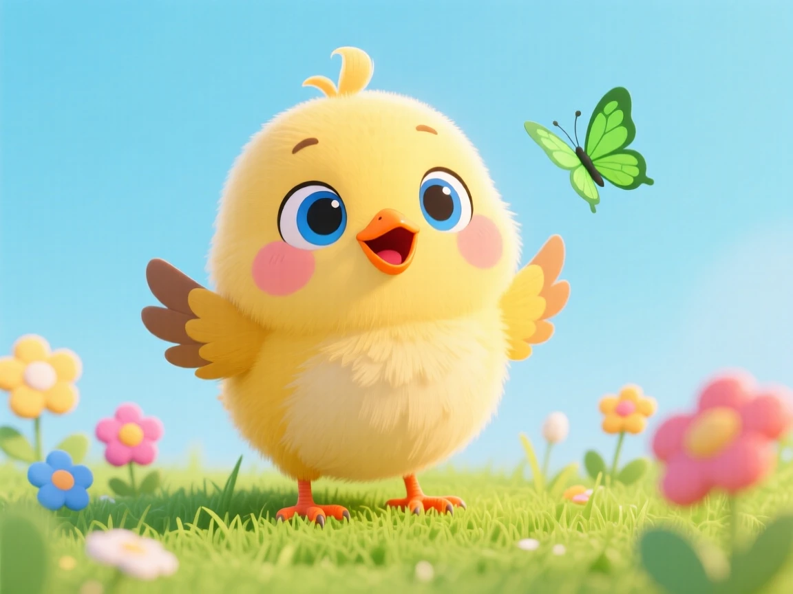 A cute baby bird