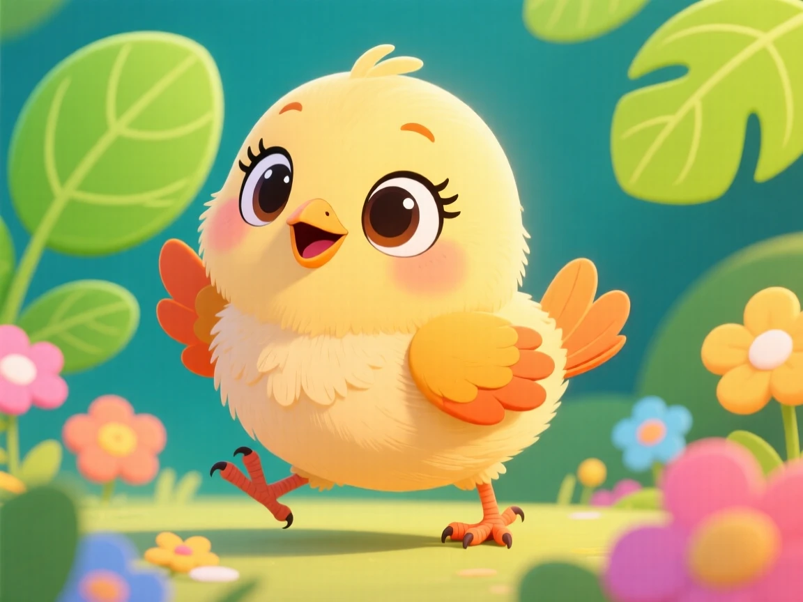 A cute baby bird