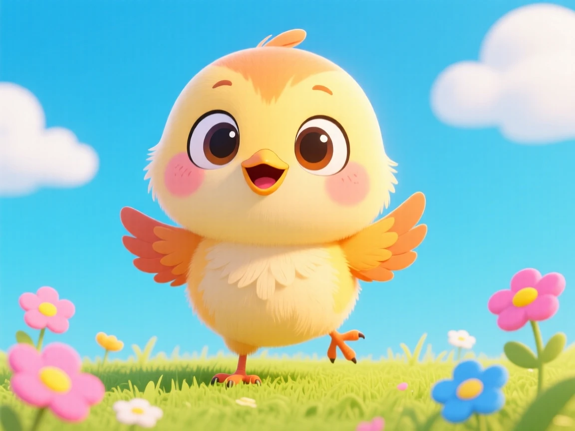 A cute baby bird