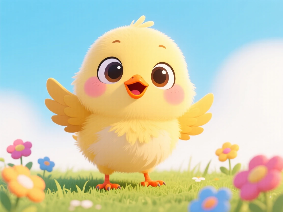 A cute baby bird