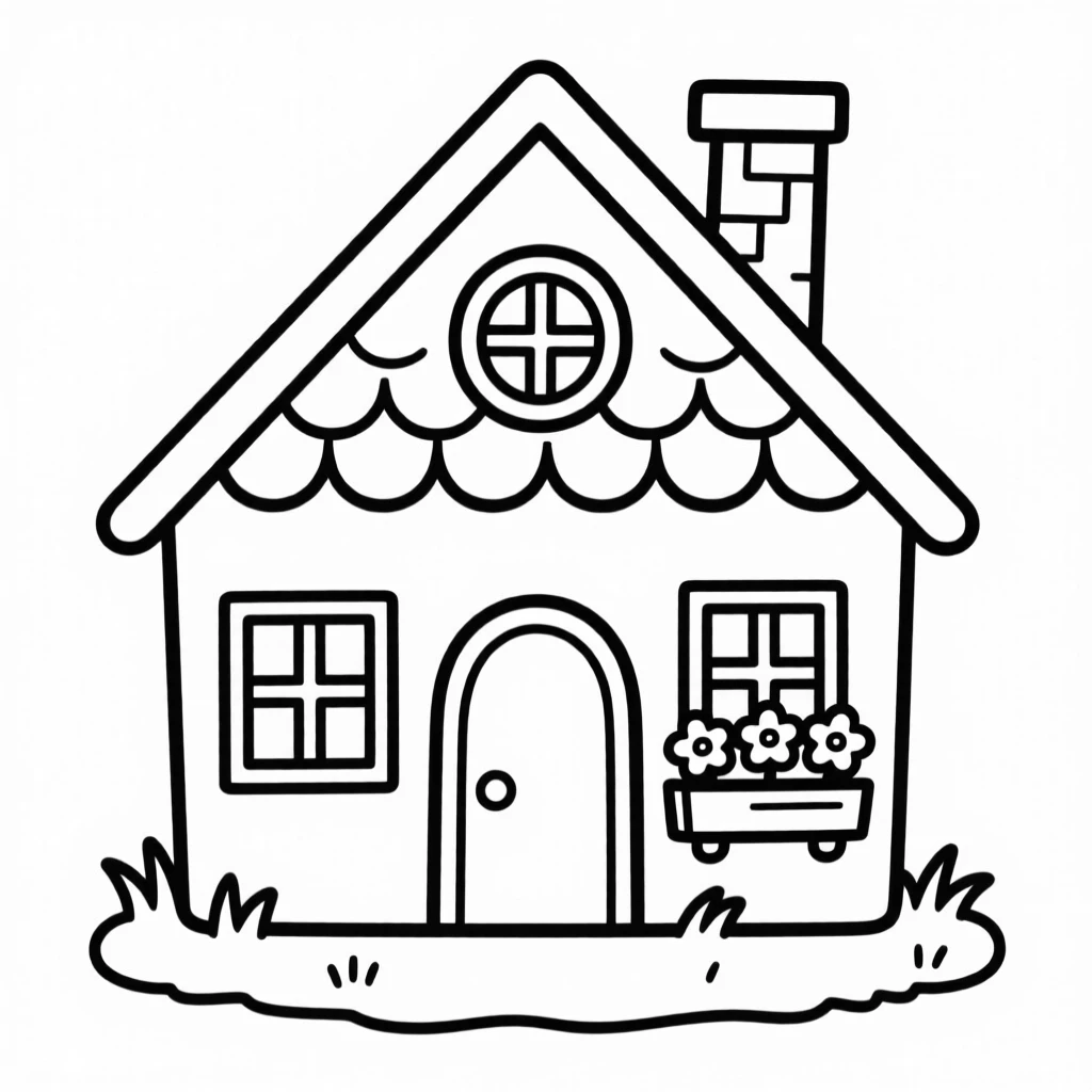 A cute little house.