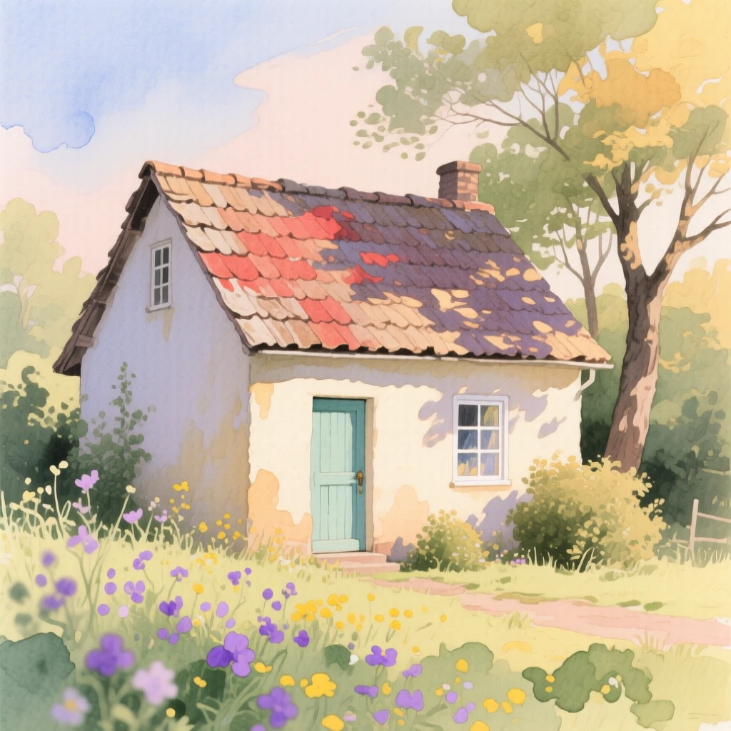 A cute little house.