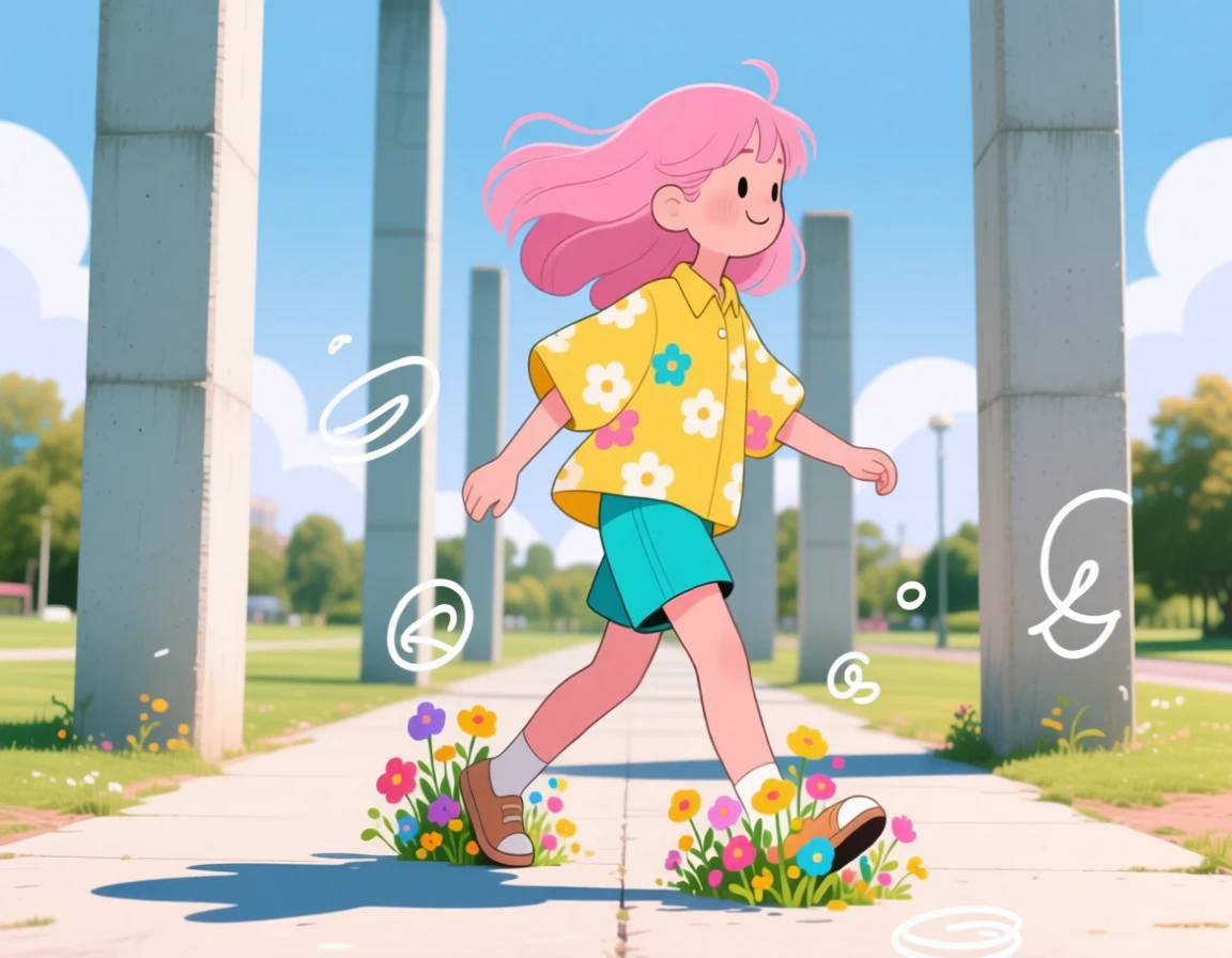 Change background to "pastel blue background"