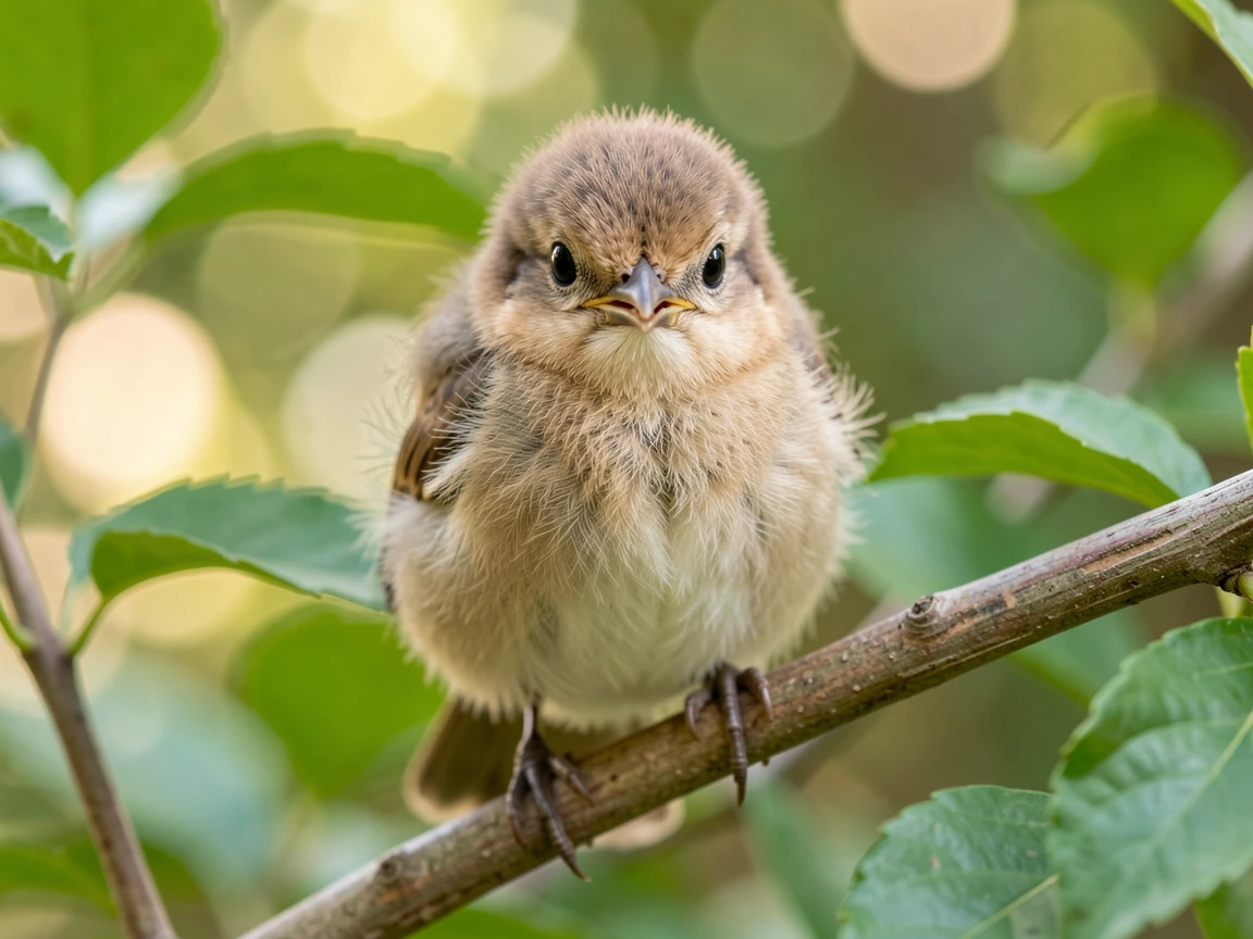 A cute baby bird