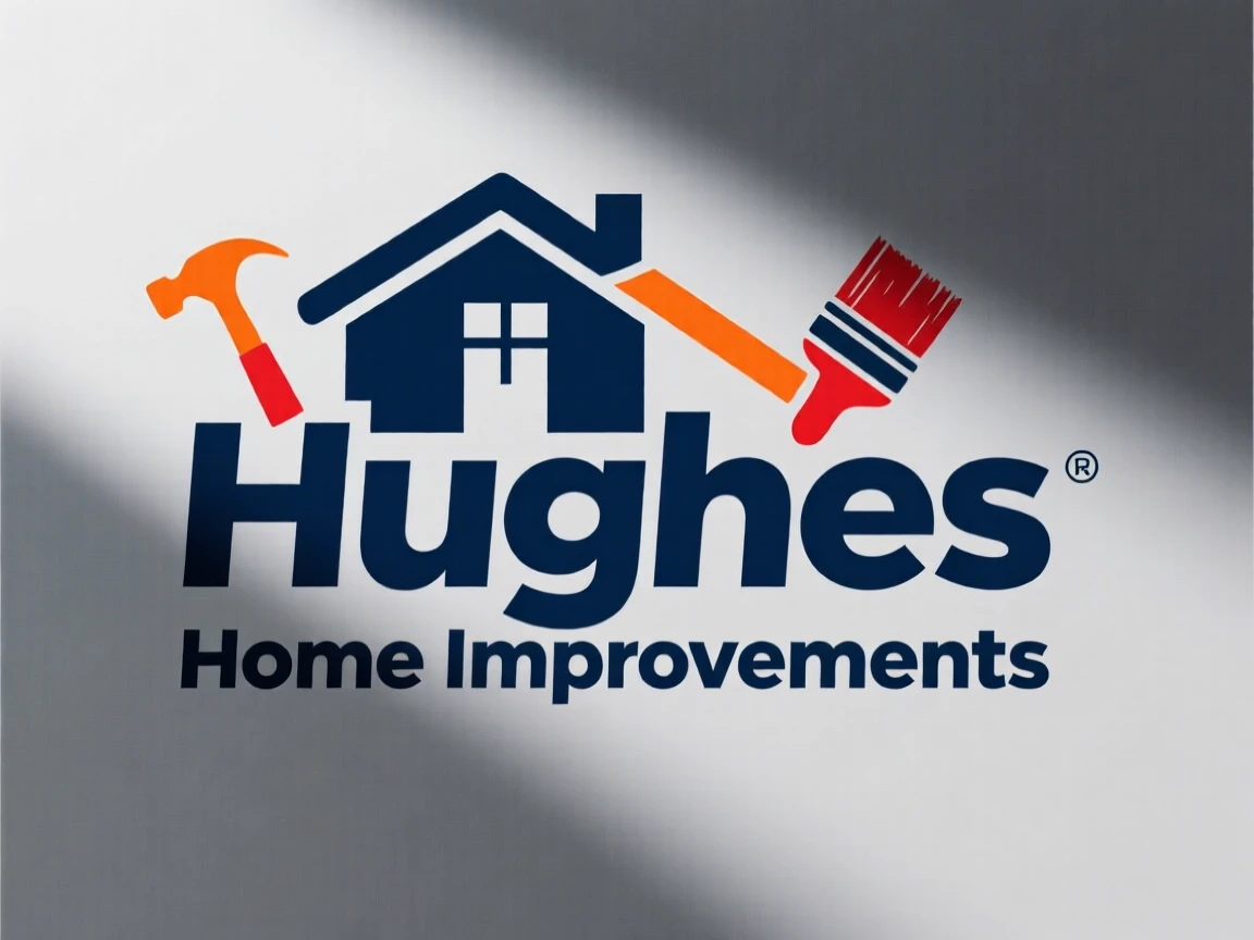male me a logo for hughes home improvemnts
