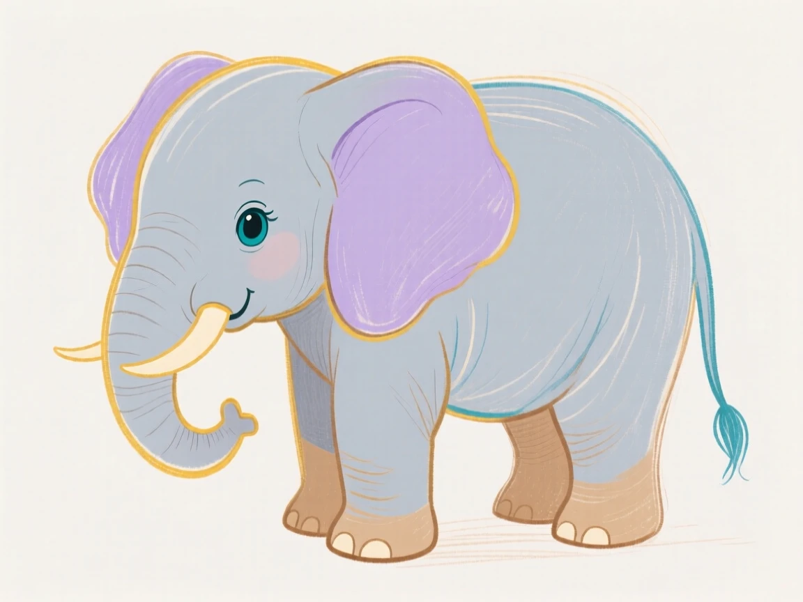 A baby elephant.