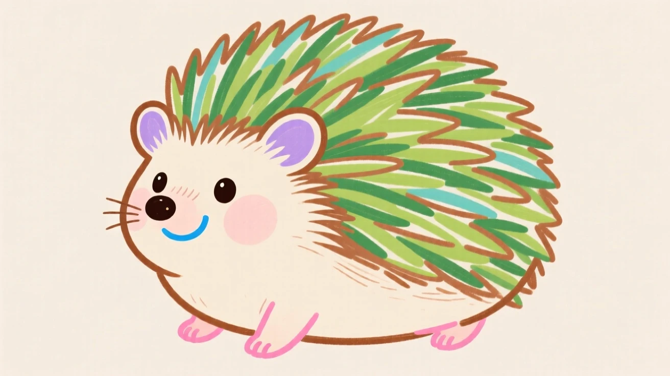 A chubby hedgehog.
