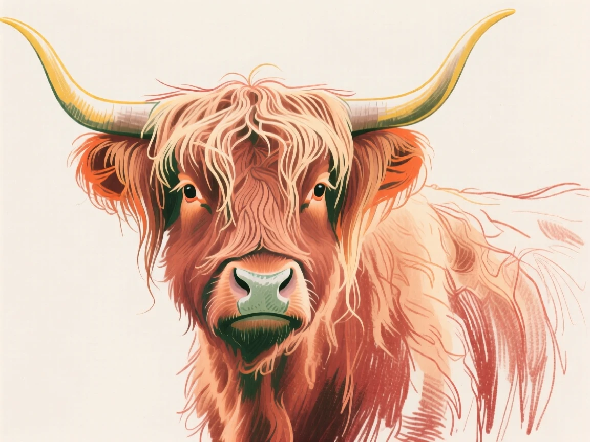 A Highland cow.