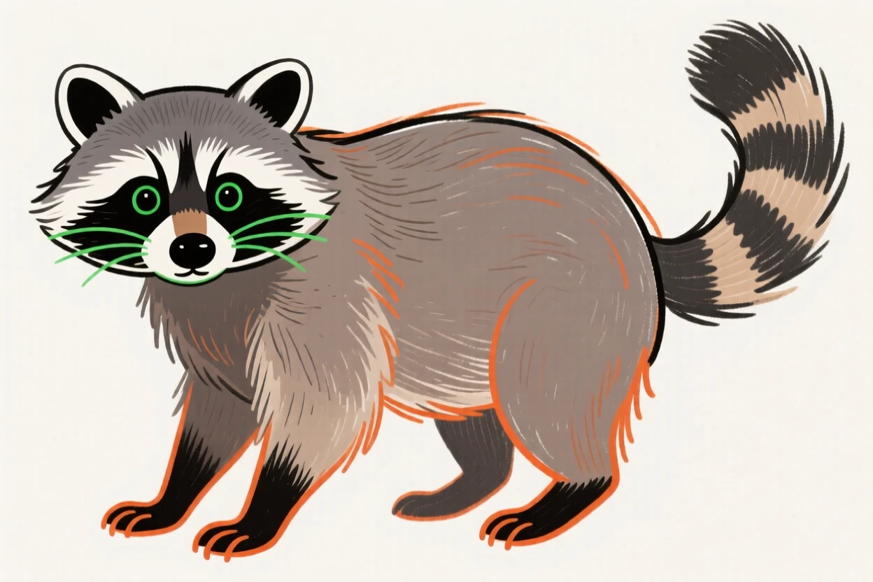 A raccoon.