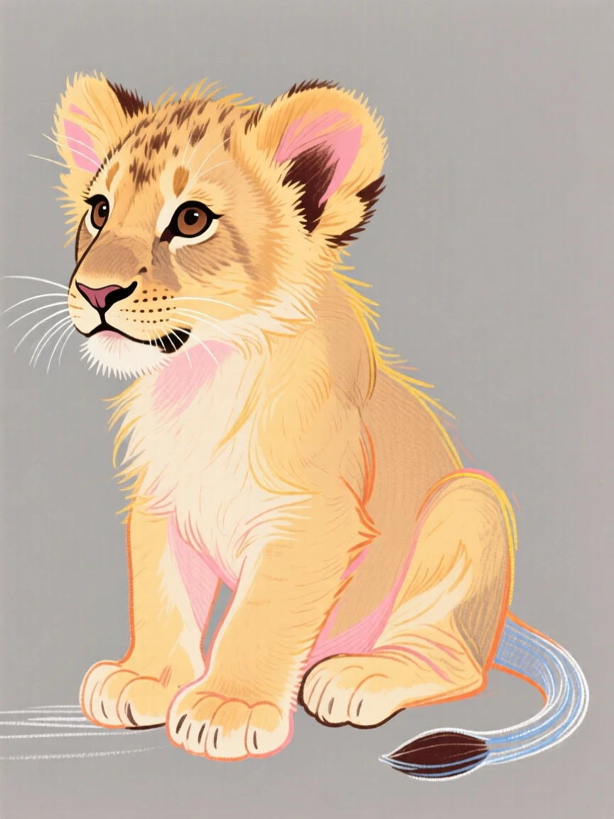A lion cub.