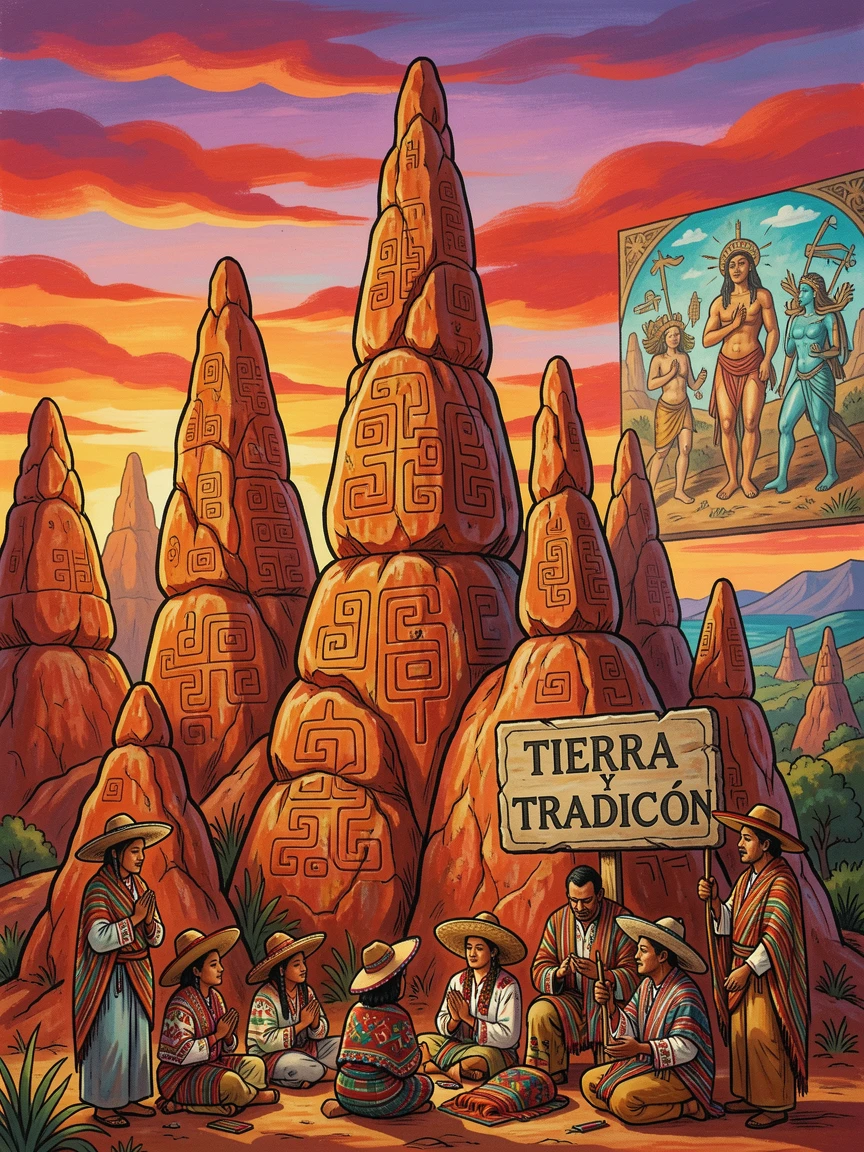 A cluster of hoodoo rock formations at dawn