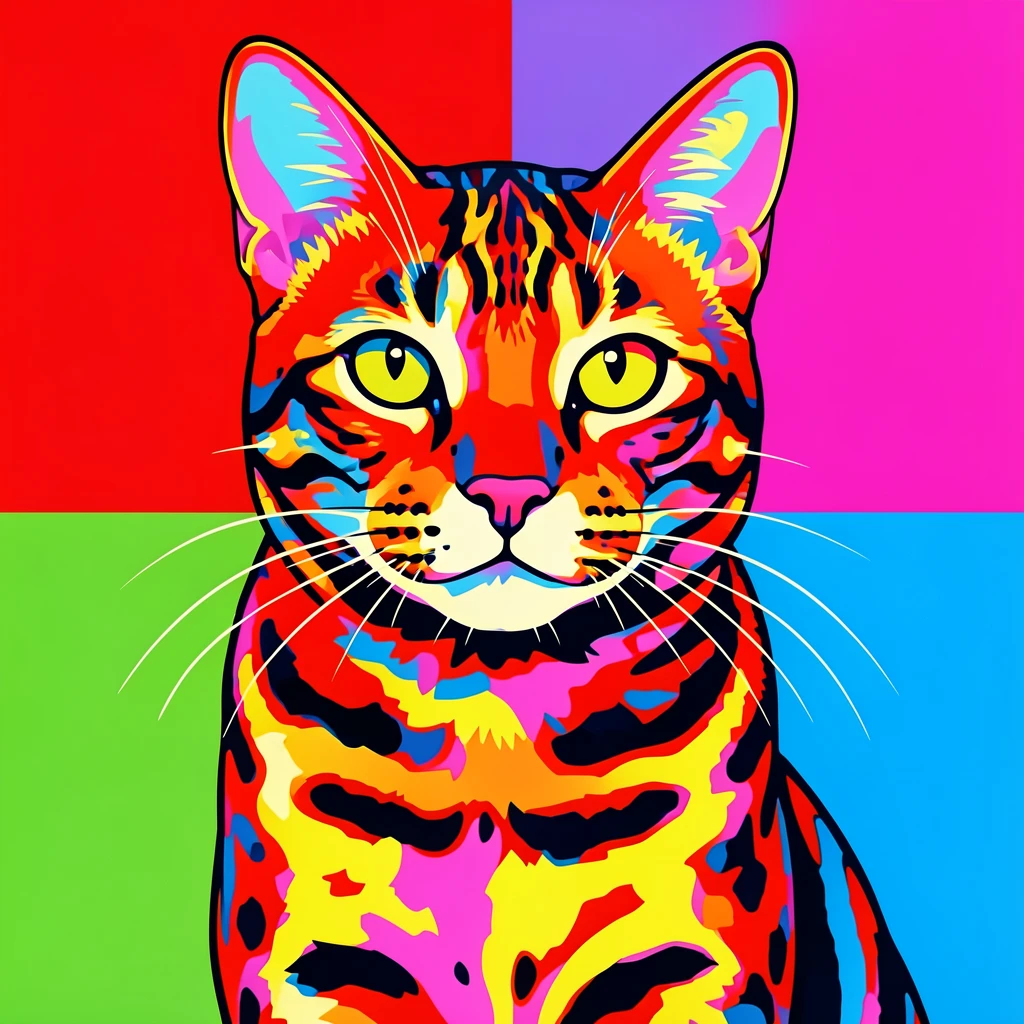 Bengal cat with striking rosette markings