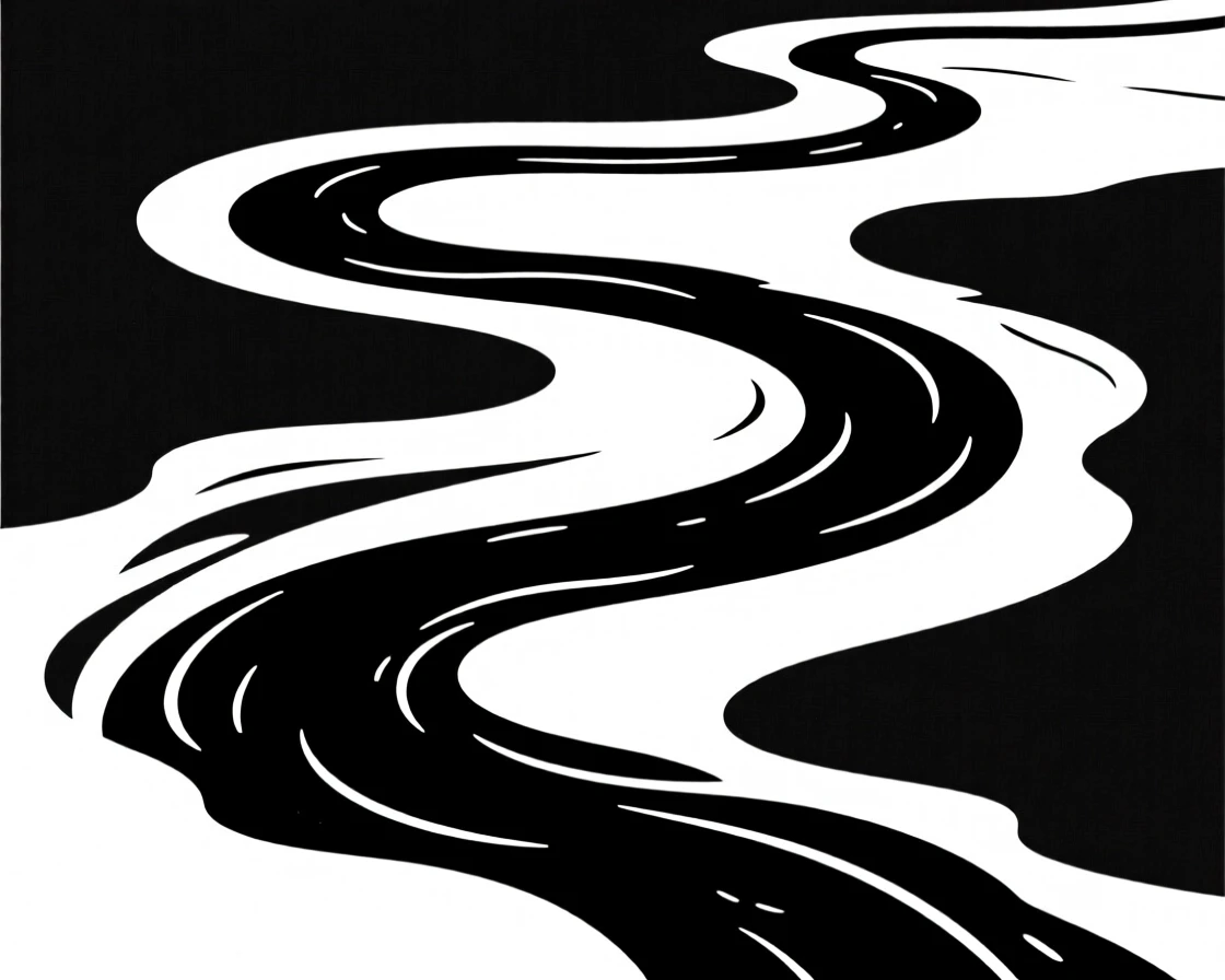 A winding river seen from high above.