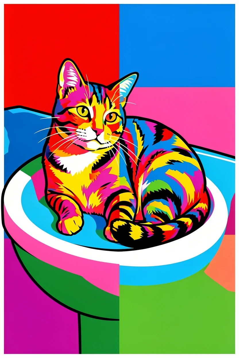 Cat lounging in a sink