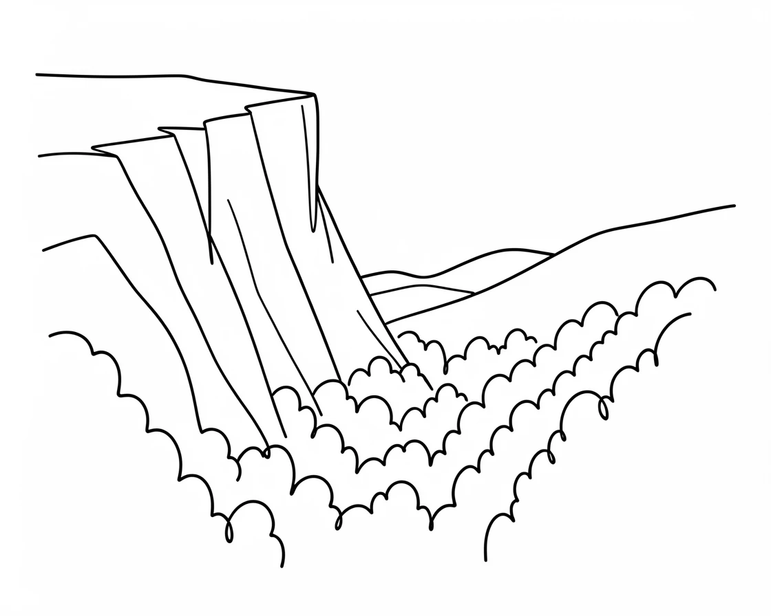 A dramatic escarpment dropping sharply into a forested valley below