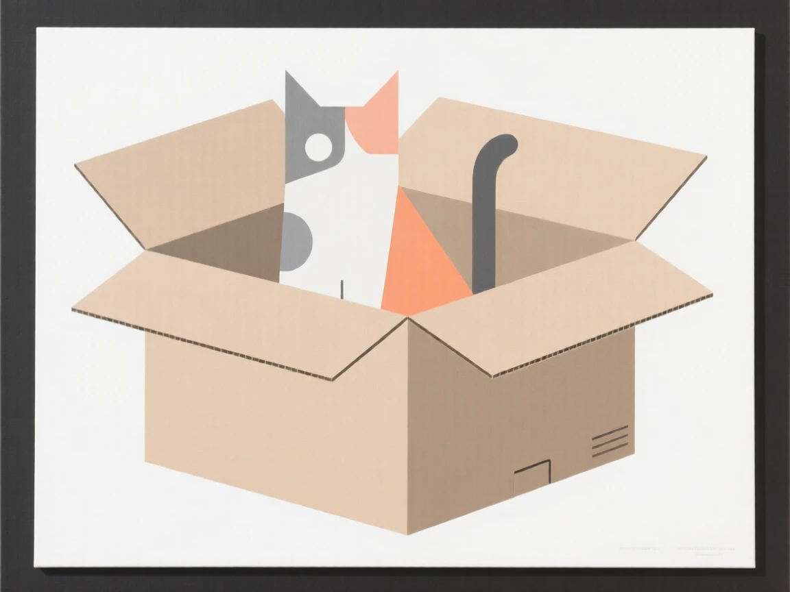 A cat sitting inside a cardboard box