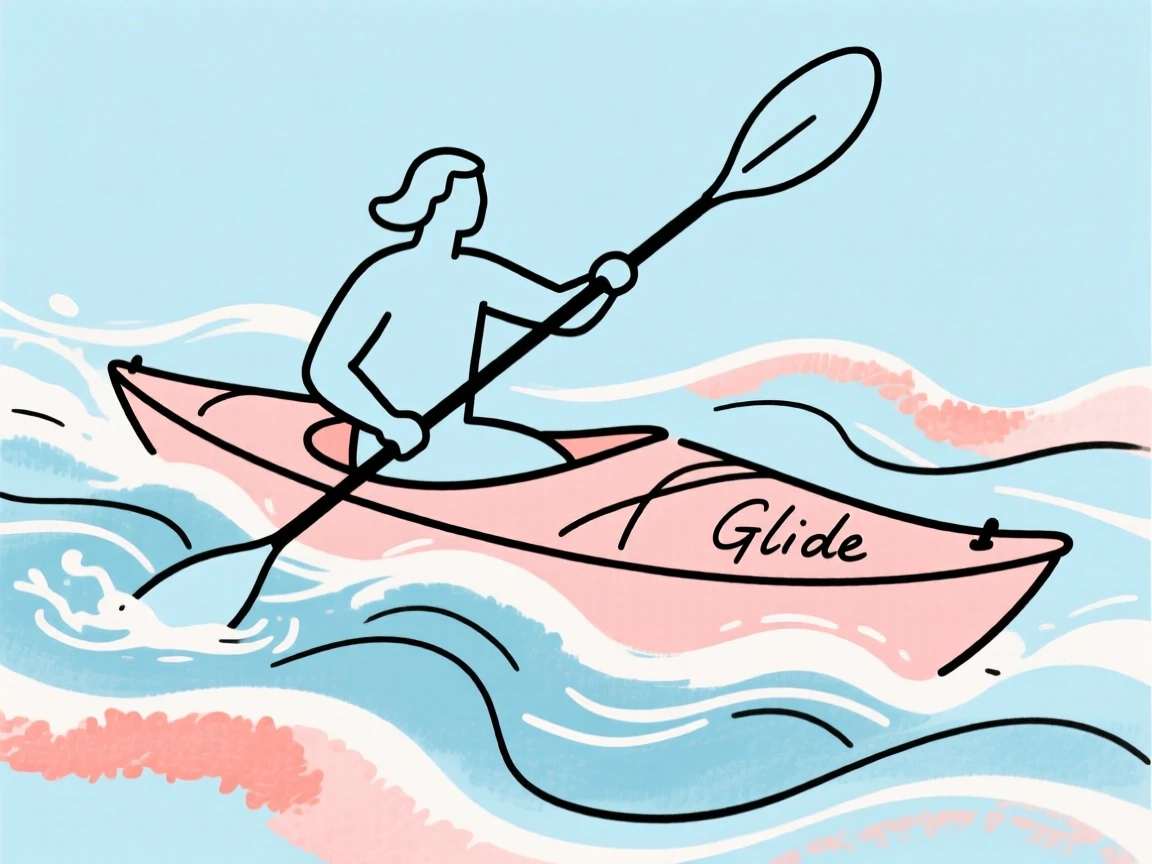 A kayaker paddling through rapids
