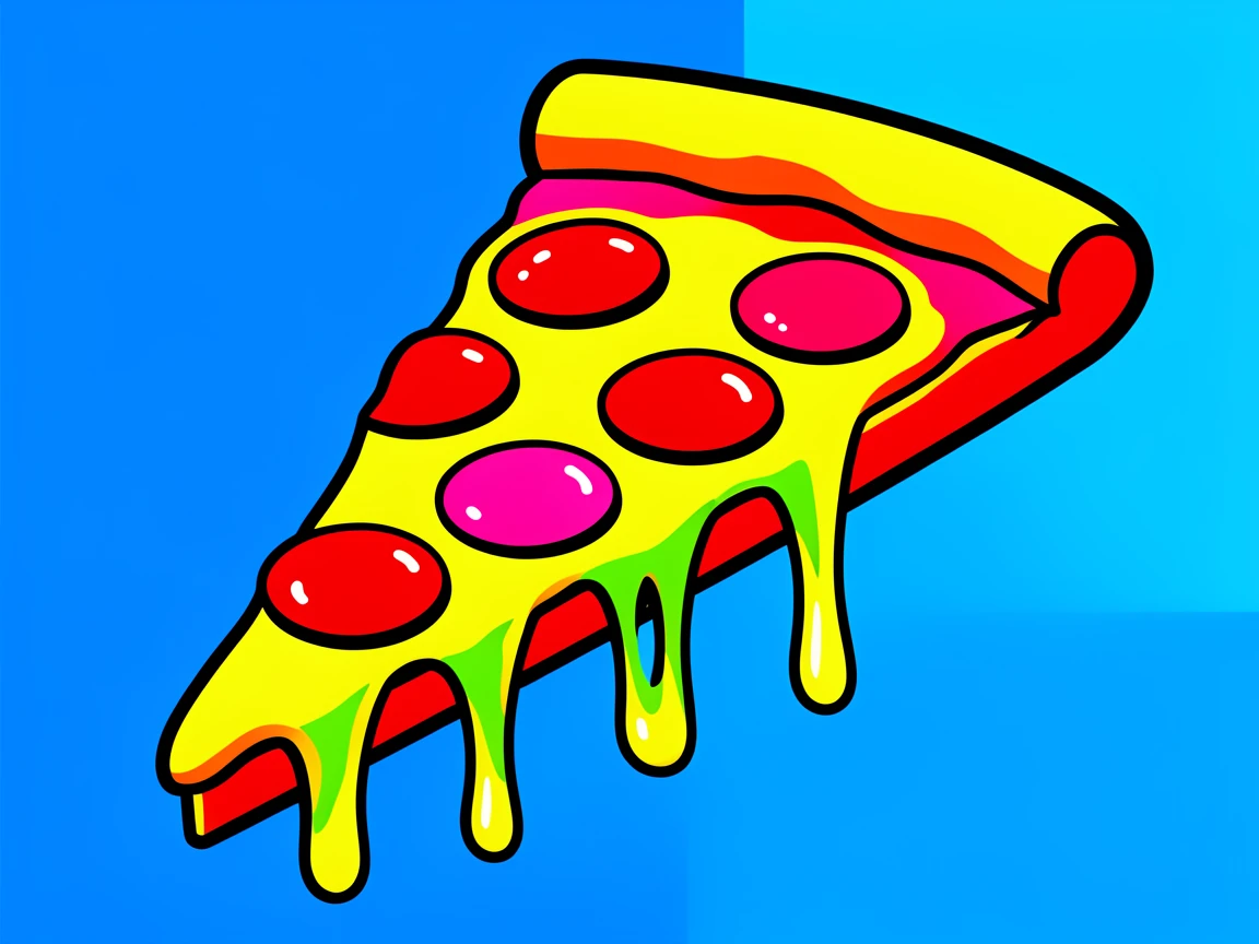 Slice of pepperoni pizza with stretchy cheese