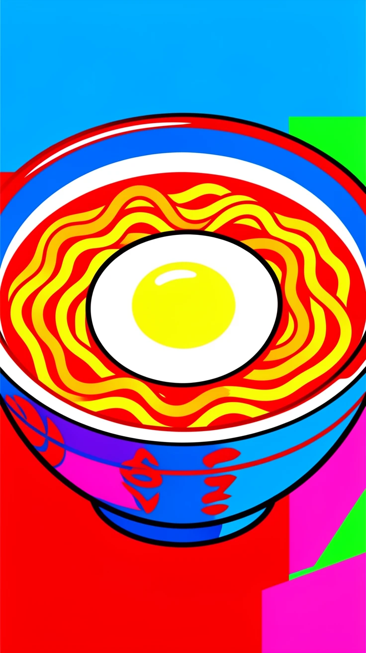 Bowl of ramen with a soft-boiled egg
