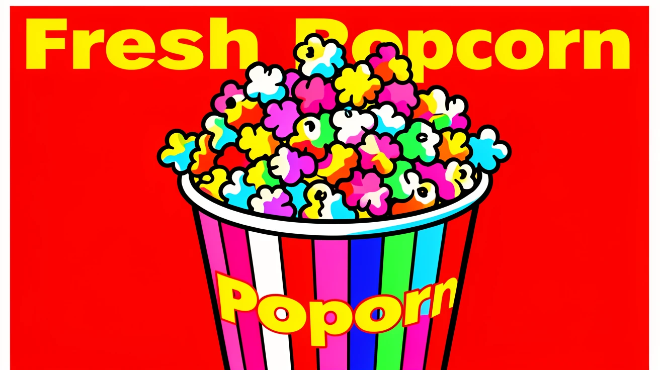 Basket of fresh popcorn overflowing