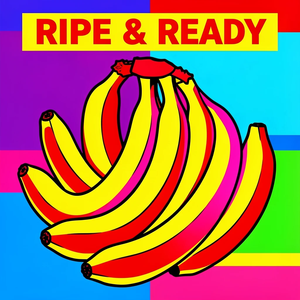 Bunch of ripe bananas