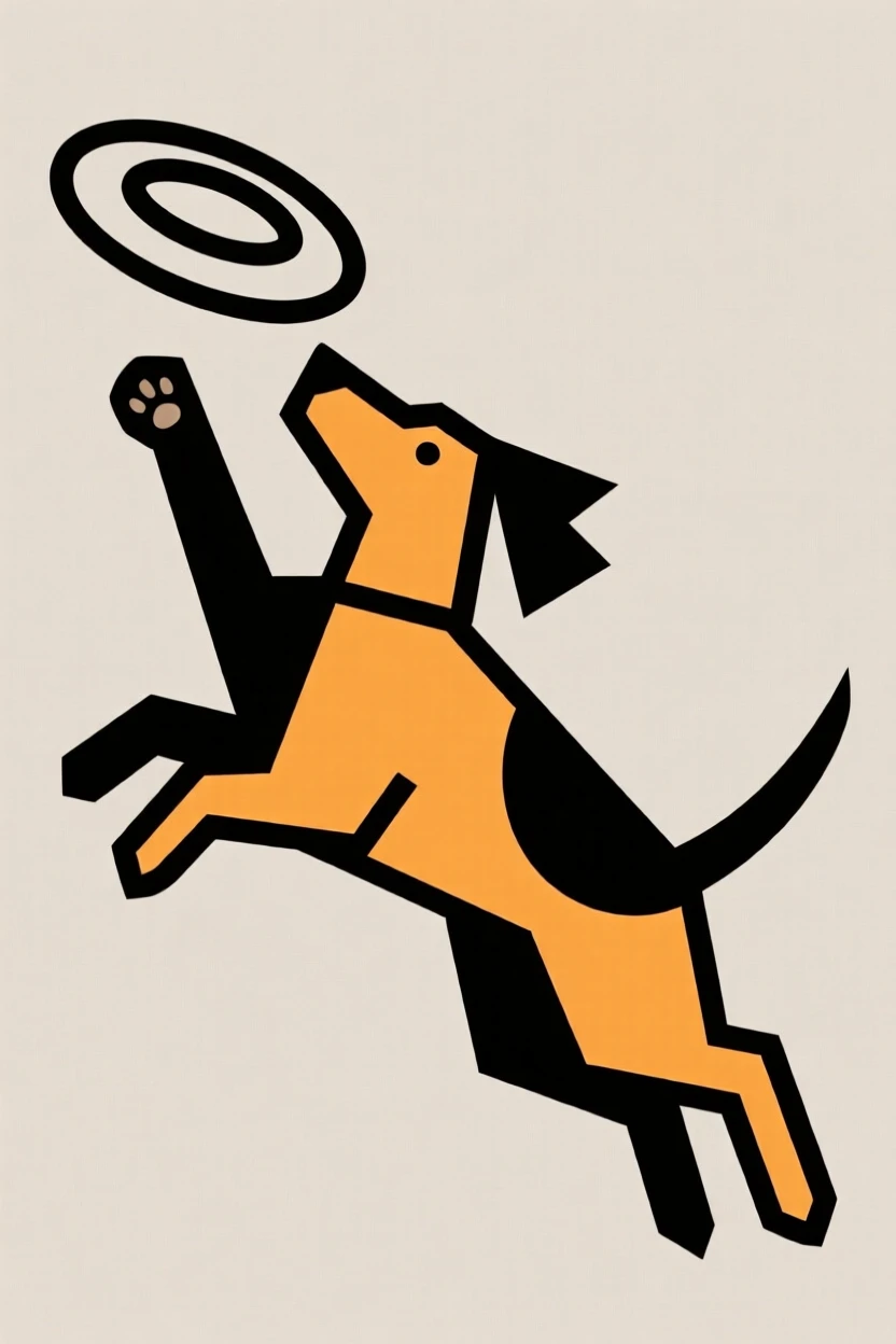 A dog catching a frisbee in mid-air