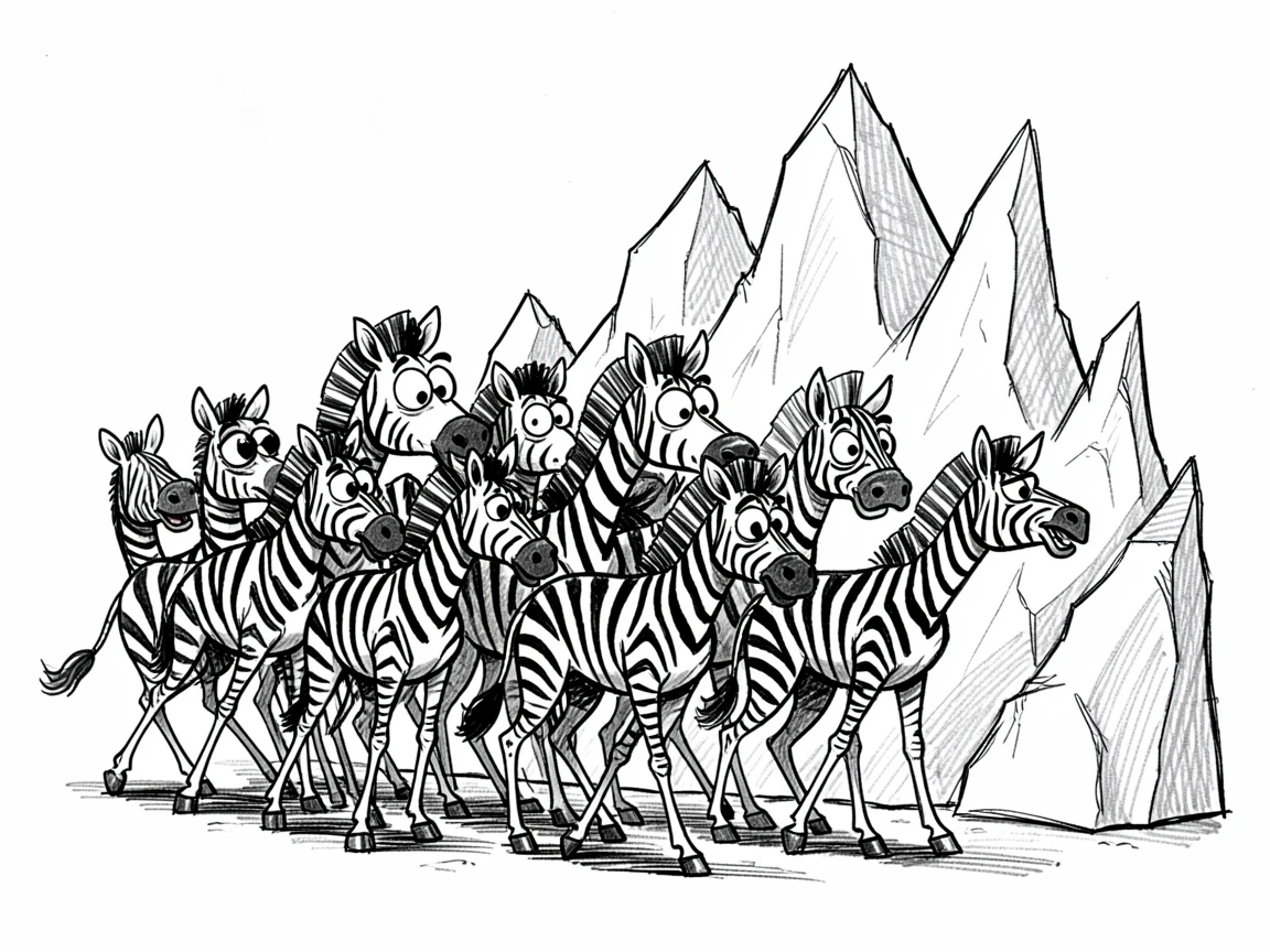 A herd of zebras beside an icy glacier.