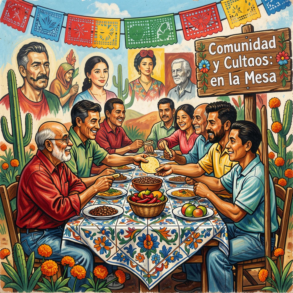A group of friends sharing a meal at a long outdoor table
