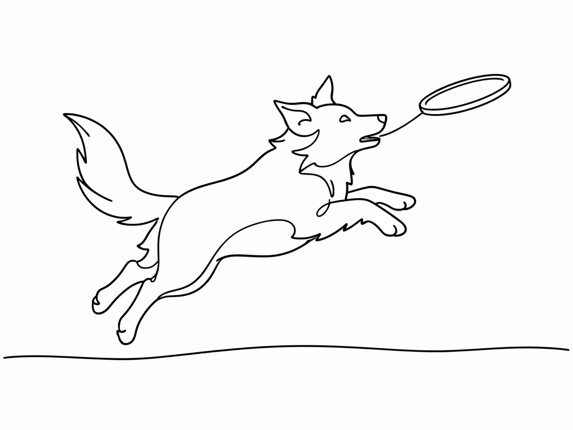 A border collie leaping mid-air to catch a frisbee in an open field