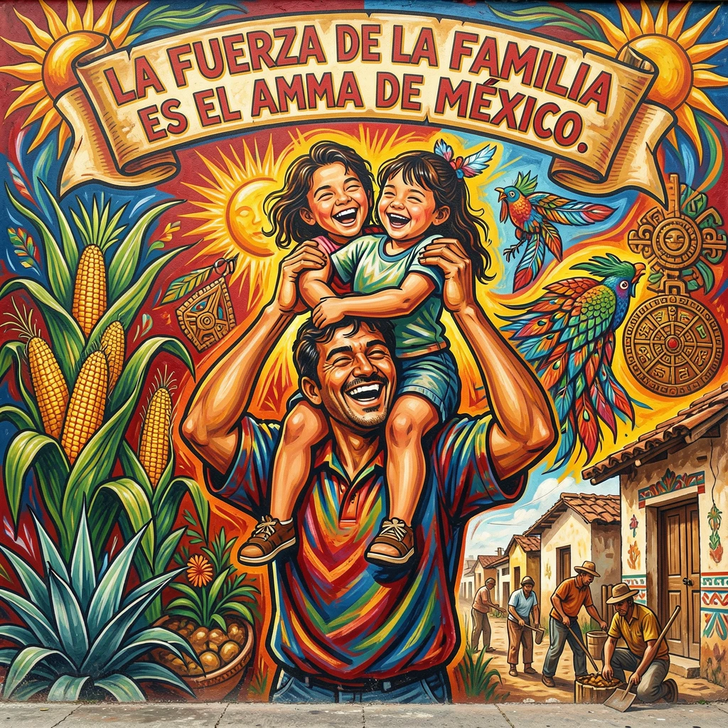 A father lifting his laughing daughter onto his shoulders