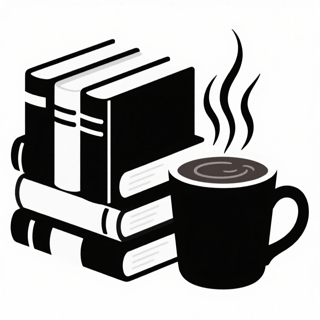 A stack of books beside a mug of hot cocoa.