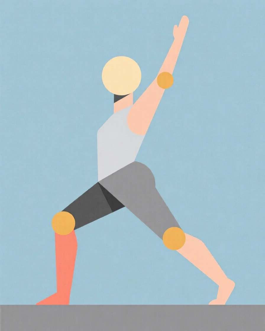 A person stretching before a morning run