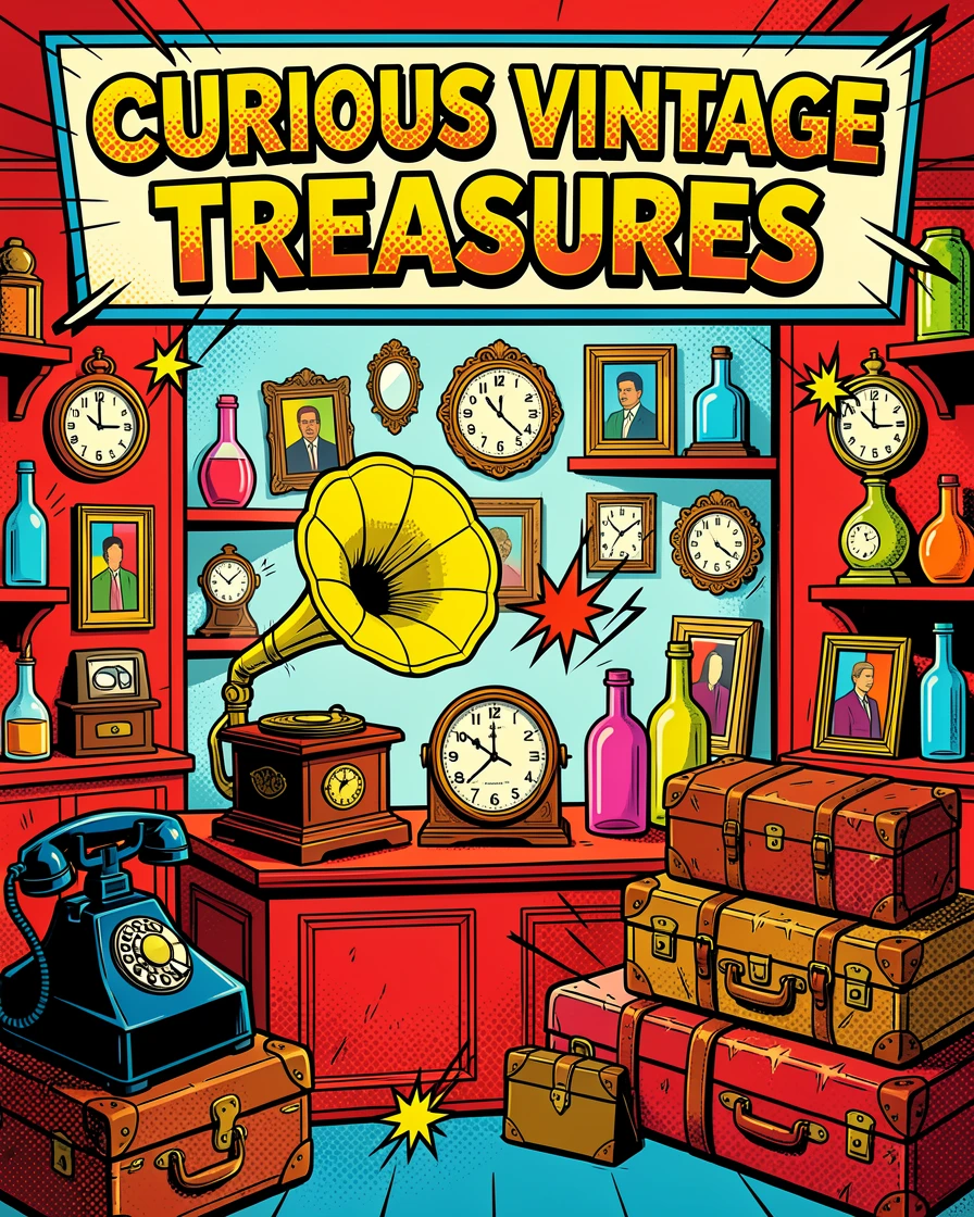 An antique shop filled with curious vintage treasures