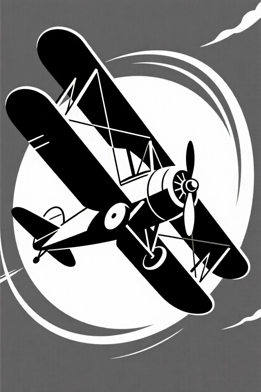 A biplane looping through a clear blue sky.