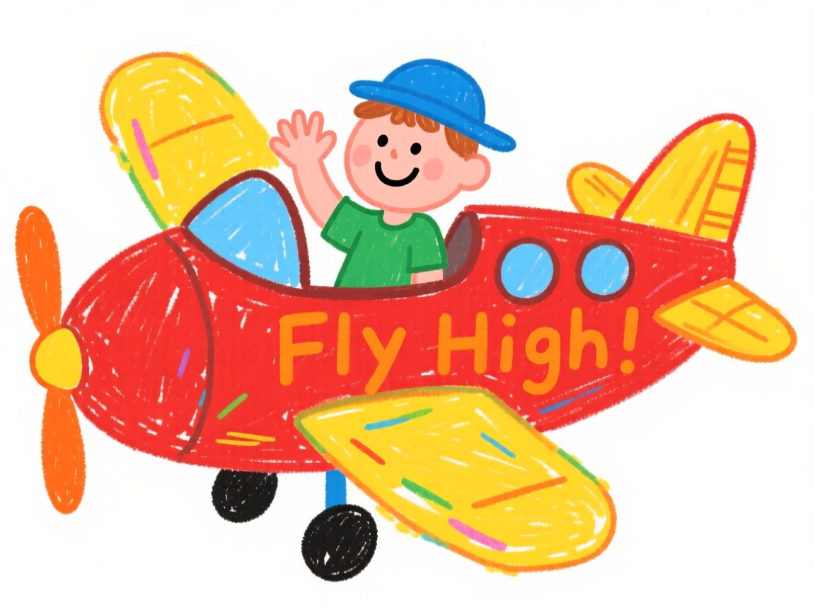 A pilot waving from the cockpit of a small airplane.
