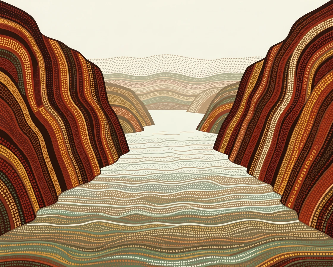 A steep-walled fjord stretching to the horizon