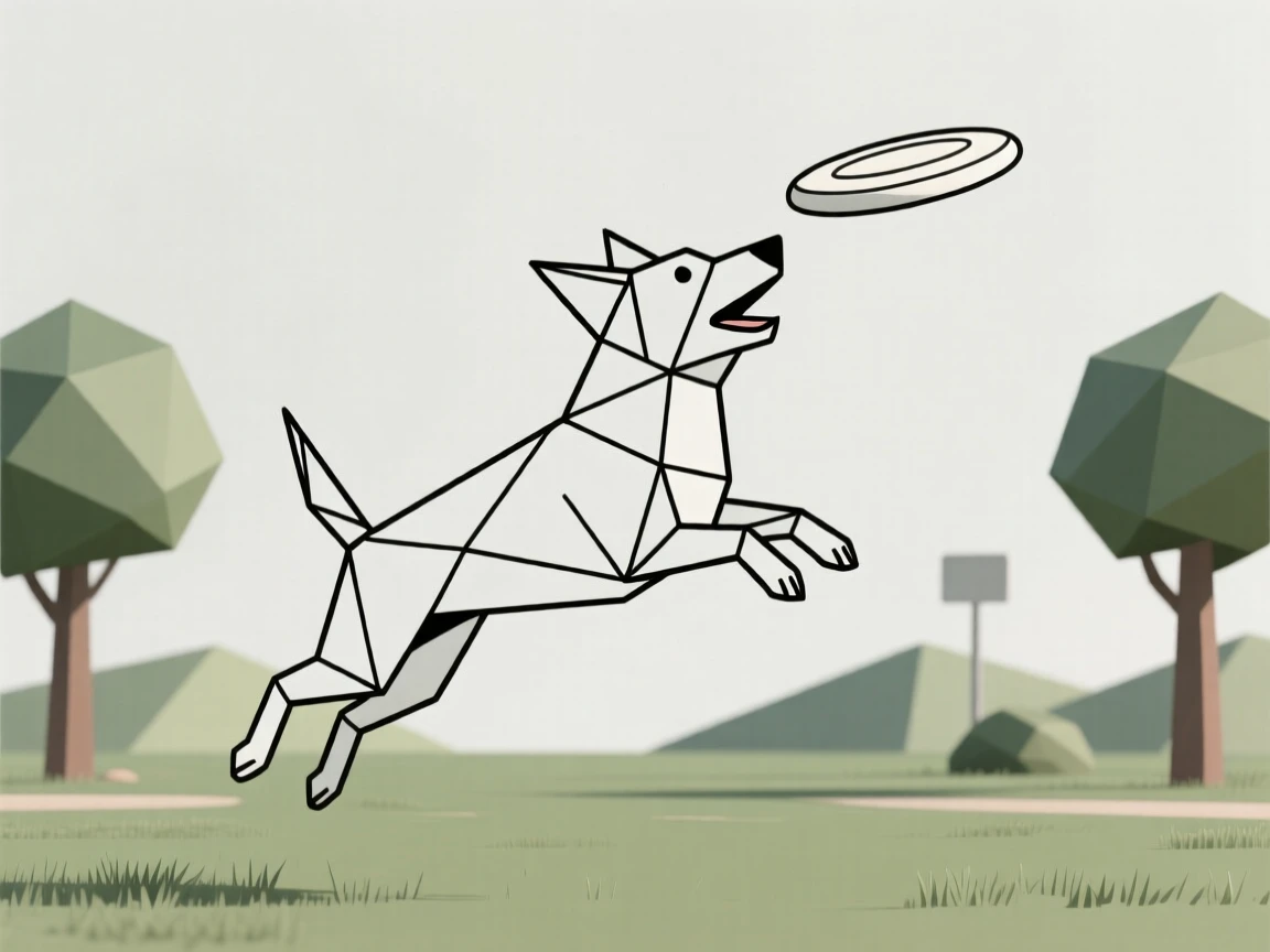 A dog catching a frisbee mid-air in a park