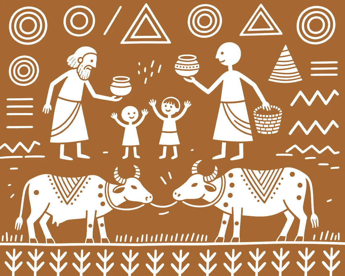 A cattle-blessing festival celebrated as elders bless the youngest members of the family.