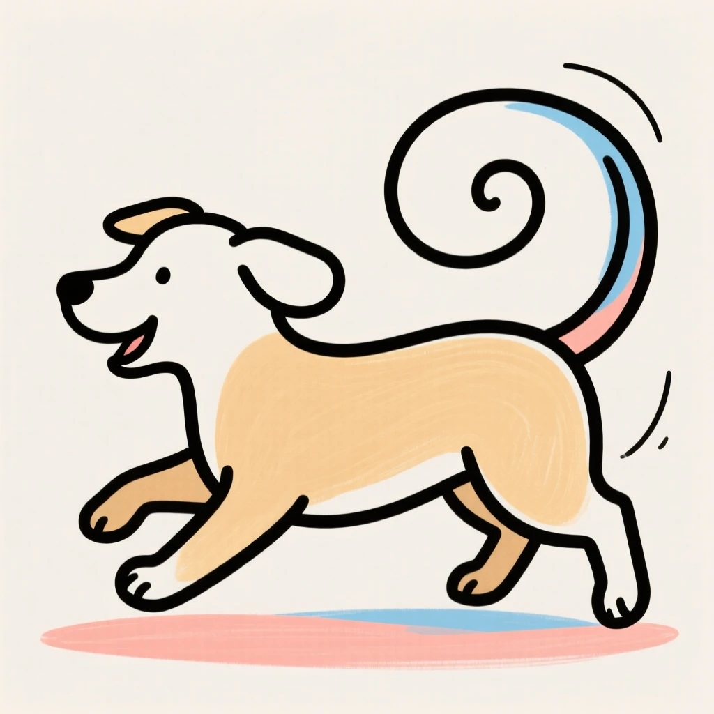A puppy chasing its tail