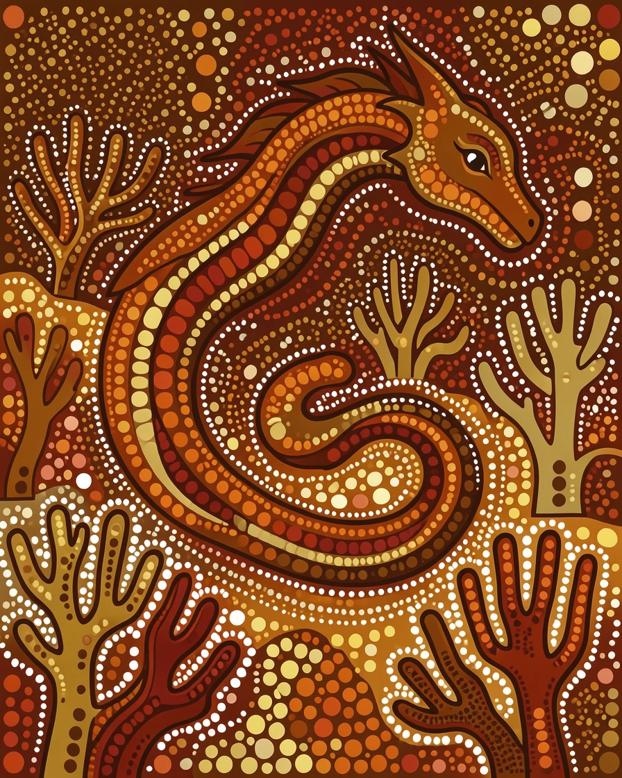 A sea dragon exploring a vibrant coral landscape
